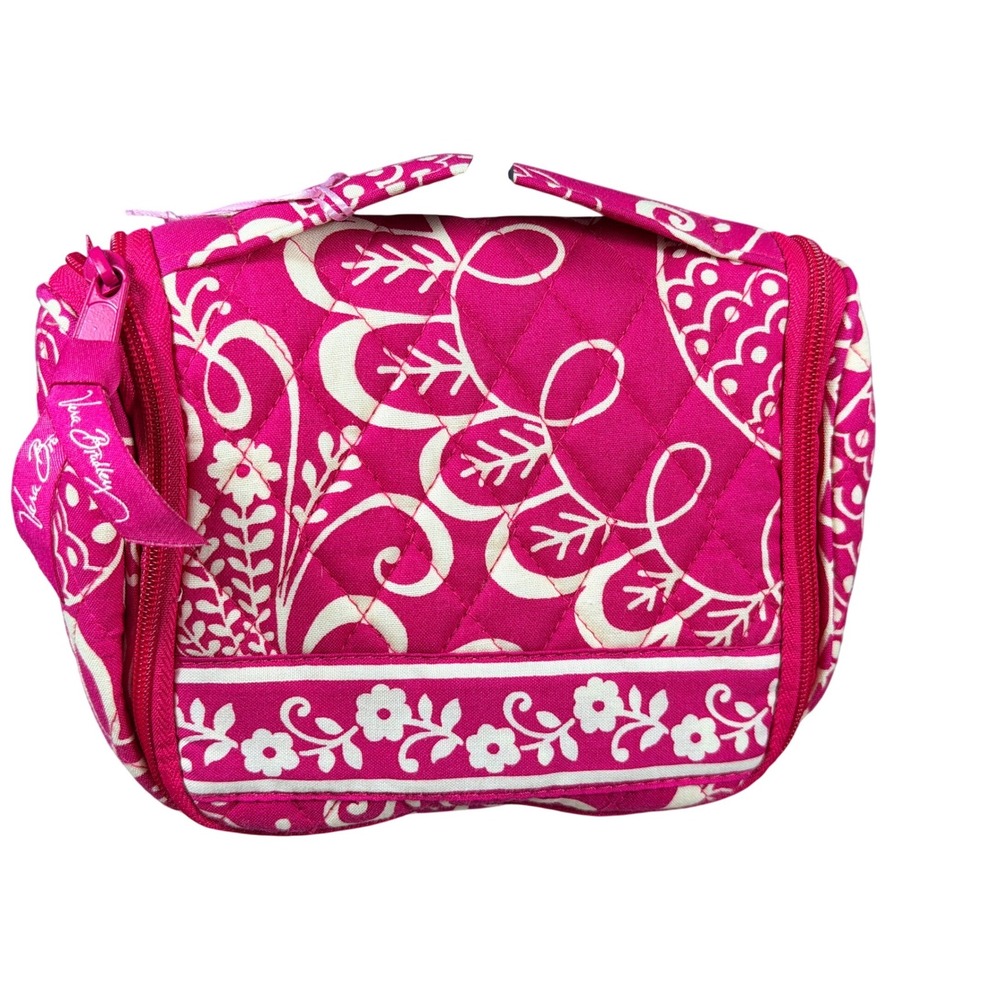 NEW Mini Vera Bradley retired Twirly Bird Pink pattern Hanging Organizer Bag - Picture 4 of 7